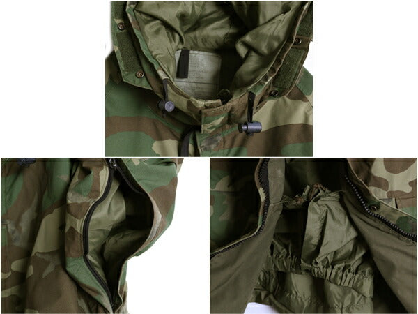 90s 92年製 米軍実物 US ARMY ECWCS ゴアテックス ウッドランドカモ 迷彩 ミリタリー ジャケット LARGE REGULAR / 1st GEN パーカー マンパ