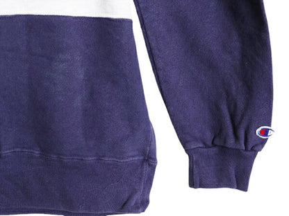 80s USA製 チャンピオン 前V スウェット トレーナー メンズ XL ヴィンテージ Champion 裏起毛 ヘビーウェイト トリコカラー 目付き 青タグ