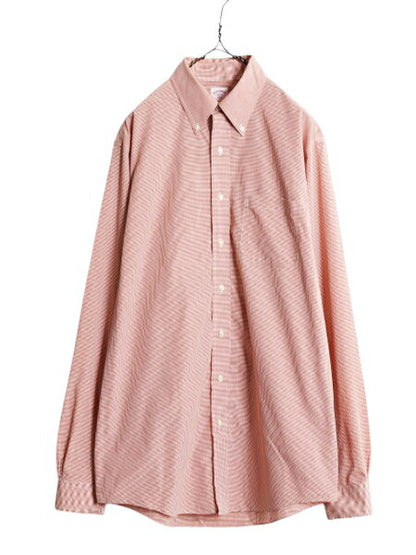 ブルックスブラザーズ チェック 長袖 ボタンダウン シャツ メンズ L 程 Brooks Brothers 346 長袖シャツ コットン ノーアイロン BD Yシャツ