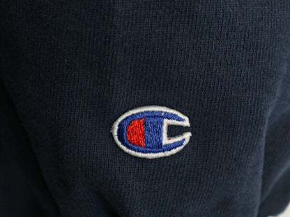 90s チャンピオン ワンポイント スウェット メンズ L 古着 90年代 オールド Champion 裏起毛 トレーナー スクリプト ロゴ スエット 目あり