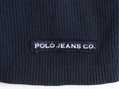 ラルフローレン ボーダーリブ編み コットン ニット セーター メンズ M / POLO JEANS Co ポロ 長袖ニット ツートン カットソー ワンポイント