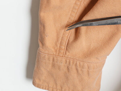 80s USA製 エルエルビーン コットン シャモア クロス シャツ メンズ L 程/ 80年代 ヴィンテージ LLBEAN アウトドア 長袖シャツ ネルシャツ