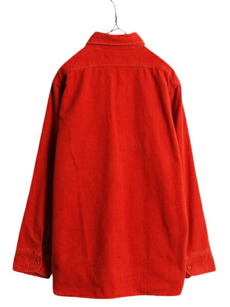 70s ウールリッチ コットン シャモア クロス シャツ メンズ L 古着 70年代 ヴィンテージ Woolrich ネルシャツ フランネル アウトドア 無地