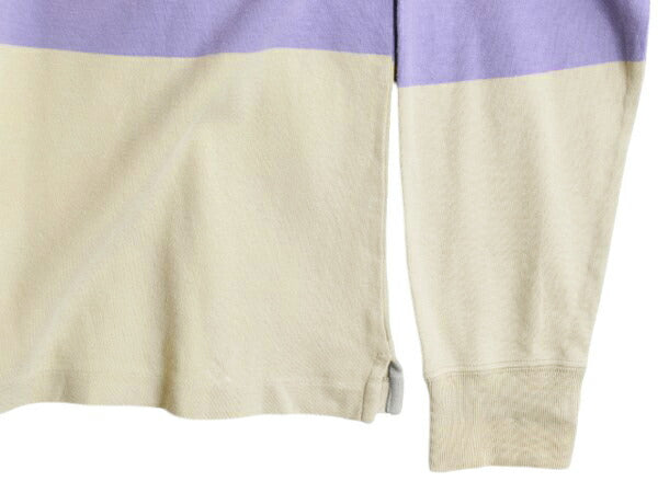 90s USA製 ジェイクルー タートルネック ボーダー 長袖 Tシャツ メンズ M / 古着 オールド J CREW ロンT ストレッチ コットン マルチカラー