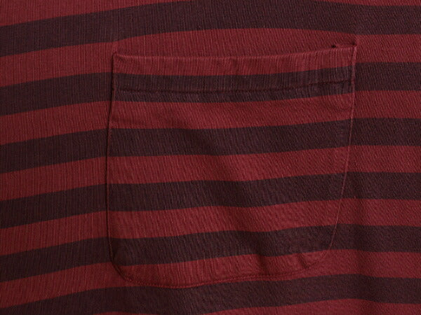 80s OLD GAP モックネック ボーダー ポケット付き 長袖 Tシャツ メンズ L ヴィンテージ ギャップ ヘビーウェイト ロンT ハイネック 旧タグ