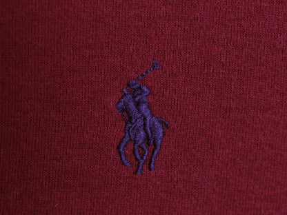ポロ ラルフローレン ハイネック 長袖 Tシャツ メンズ M 古着 ハーフジップ ロンT ストレッチ カットソー ワンポイント スウェット タイプ