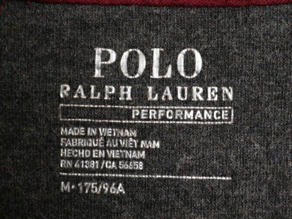 ポロ ラルフローレン ハイネック 長袖 Tシャツ メンズ M 古着 ハーフジップ ロンT ストレッチ カットソー ワンポイント スウェット タイプ