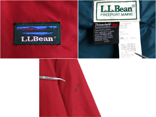 90s エルエルビーン 中綿 ナイロン アノラック パーカー ジャケット メンズ XL / 90年代 オールド LLBEAN マウンテンパーカー プルオーバー