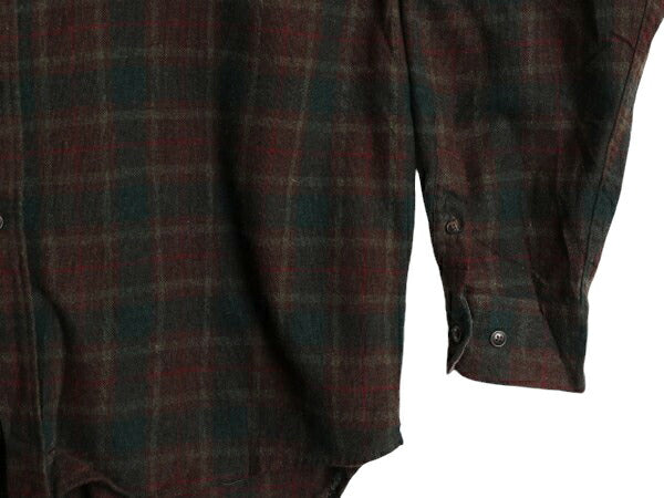 00s OLD GAP タータン チェック 長袖 ウール シャツ メンズ XL / 00年代 旧タグ オールド ギャップ 長袖シャツ ポケット付き 大きいサイズ