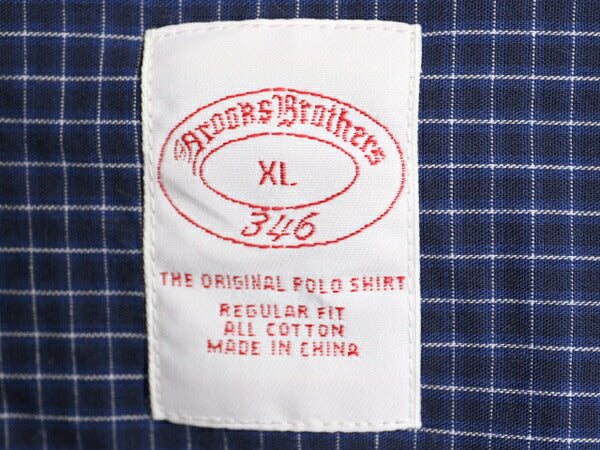 ブルックスブラザーズ グラフ チェック 長袖 ボタンダウン シャツ メンズ XL / BROOKS BROTHERS 346 長袖シャツ コットン 大きいサイズ BD
