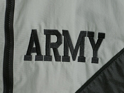 00s 04年製 米軍実物 US ARMY ナイロン トレーニング ジャケット MEDIUM REGULAR 古着 00年代 ミリタリー 軍物 PFU ジャンパー ブルゾン 灰