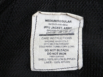 00s 04年製 米軍実物 US ARMY ナイロン トレーニング ジャケット MEDIUM REGULAR 古着 00年代 ミリタリー 軍物 PFU ジャンパー ブルゾン 灰