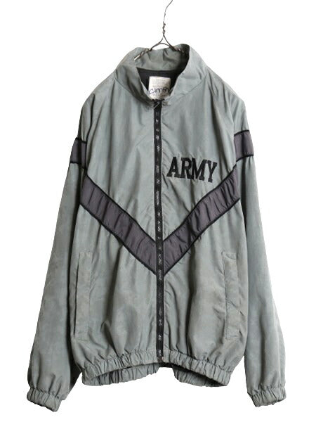 09年製 米軍実物 US ARMY ACU 迷彩 リフレクター ナイロン トレーニング ジャケット MEDIUM REGULAR 古着 ミリタリー 軍物 IPFU ジャンパー