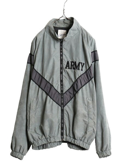 09年製 米軍実物 US ARMY ACU 迷彩 リフレクター ナイロン トレーニング ジャケット MEDIUM REGULAR 古着 ミリタリー 軍物 IPFU ジャンパー