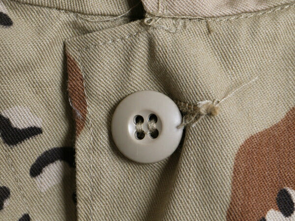 90s 90年製 US ARMY 米軍実物 デザート カモ BDU ミリタリー ジャケット SMALL SHORT / 古着 90年代 オールド アーミー チョコチップ 6C