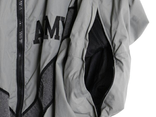 90s 99年製 米軍実物 US ARMY ナイロン トレーニング ジャケット MEDIUM REGULAR 古着 90年代 ミリタリー 軍物 PFU ジャンパー ブルゾン 灰