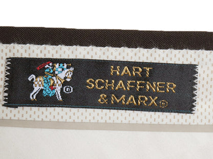 デッドストック 90s Hart Schaffner & Marx スラックス パンツ 実寸 33 29 オールド サマー ウール ポリ 混紡 薄手 ノータック ストレート