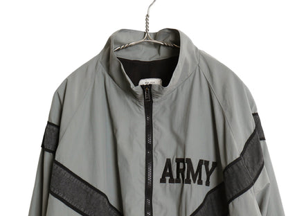 90s 米軍実物 US ARMY ナイロン トレーニング ジャケット MEDIUM REGULAR 古着 99年製 オールド ミリタリー IPFU 軍物 ジャンパー ブルゾン