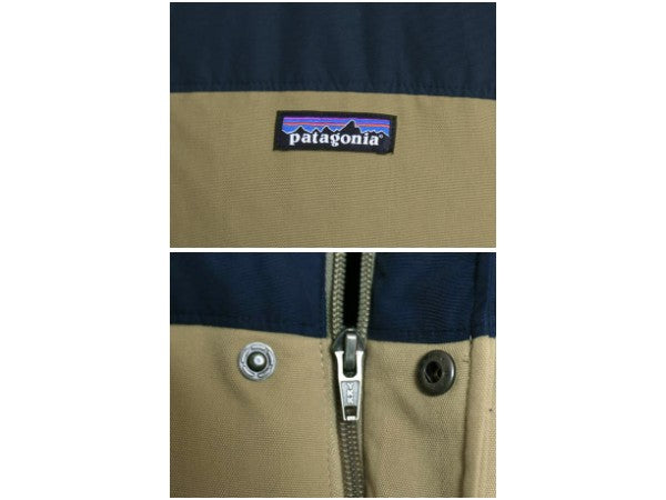 パタゴニア ビビー ダウン ジャケット メンズ L / 古着 15年製 アウトドア 600フィル ジャンパー フルジップ ナイロン キャンバス ツートン