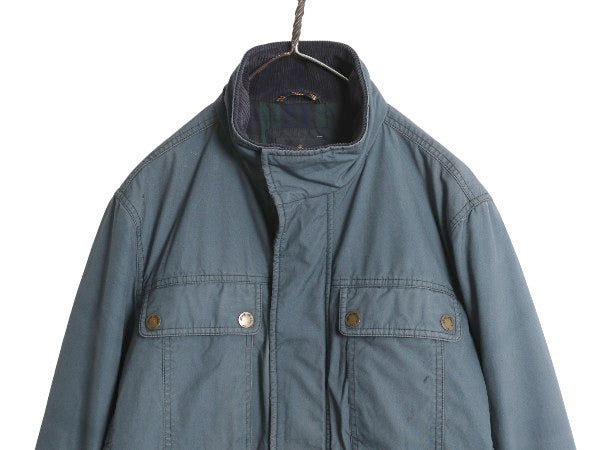 ブルックスブラザーズ モーターサイクル ジャケット メンズ M 中綿 コットン ブリティッシュミレレイン ハーフ コート ブルゾン ハイネック