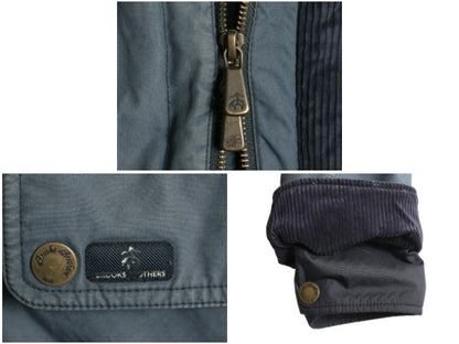 ブルックスブラザーズ モーターサイクル ジャケット メンズ M 中綿 コットン ブリティッシュミレレイン ハーフ コート ブルゾン ハイネック