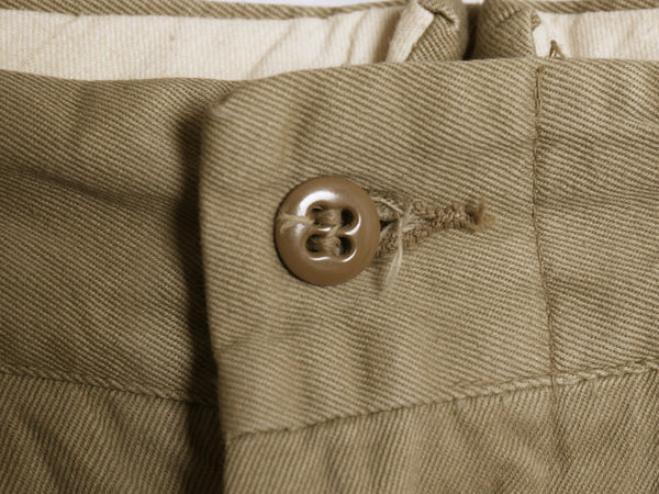 60s ★ 米軍実物 US ARMY コットン チノ パンツ 実寸 32 31 程/ 62年製 ヴィンテージ ミリタリー チノパン ノータック ストレート カーキ