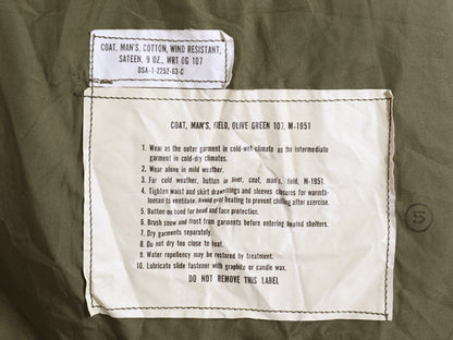 60s COMP UK CAN ★ 米軍実物 US ARMY M-51 フィールド ジャケット SMALL REGULAR 古着 ヴィンテージ ミリタリー アーミー 軍物 ジャンパー