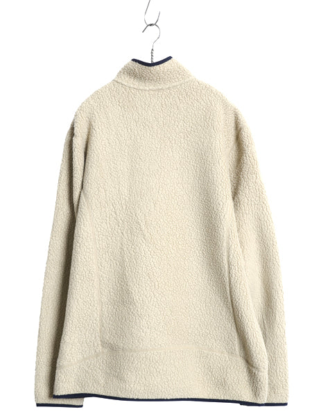 パタゴニア レトロ パイル フリース ジャケット メンズ XL / 古着 17年製 ハーフジップ プルオーバー ジャンパー 大きいサイズ ナチュラル