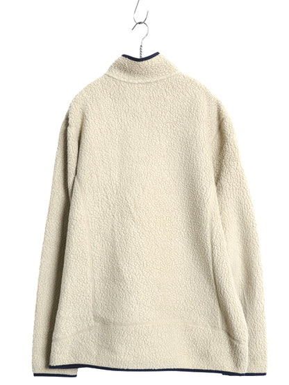 パタゴニア レトロ パイル フリース ジャケット メンズ XL / 古着 17年製 ハーフジップ プルオーバー ジャンパー 大きいサイズ ナチュラル