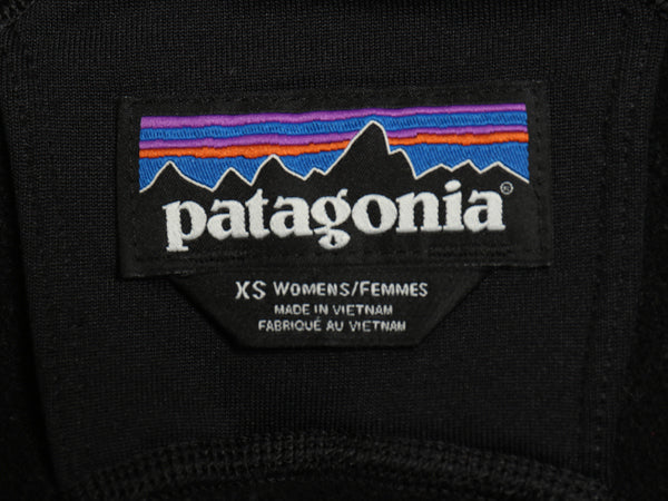 パタゴニア クロストレック ジャケット レディース XS / 19年製 フルジップ ストレッチ 裏 フリース ロンT ジャージ ハイネック ブラック