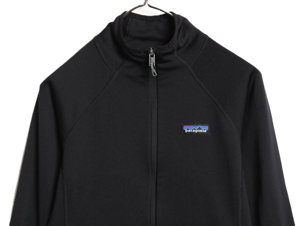 パタゴニア クロストレック ジャケット レディース XS / 19年製 フルジップ ストレッチ 裏 フリース ロンT ジャージ ハイネック ブラック