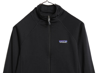 パタゴニア クロストレック ジャケット レディース XS / 19年製 フルジップ ストレッチ 裏 フリース ロンT ジャージ ハイネック ブラック