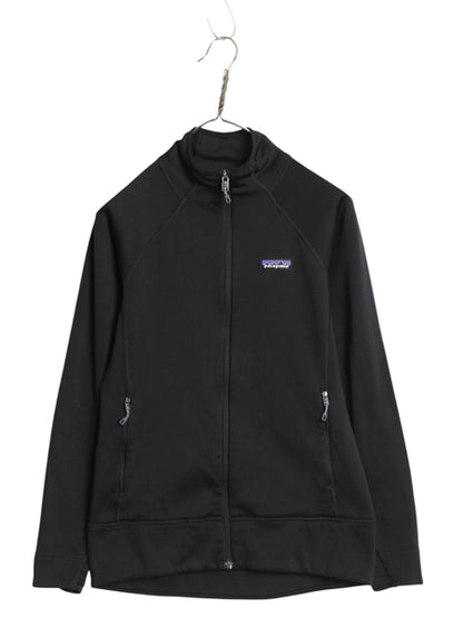 パタゴニア クロストレック ジャケット レディース XS / 19年製 フルジップ ストレッチ 裏 フリース ロンT ジャージ ハイネック ブラック