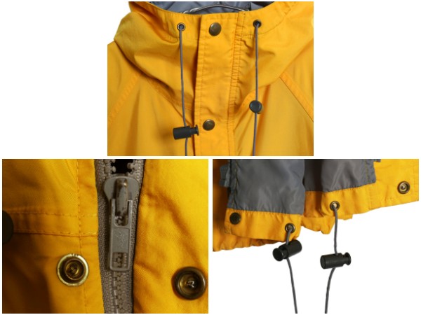 80s ★ Abercrombie&Fitch 別注 ノースフェイス ゴアテックス マウンテン パーカー メンズ S ヴィンテージ 茶タグ ナイロン ジャケット 黄