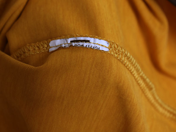 パタゴニア キャプリーン 半袖 Tシャツ メンズ L / アウトドア ストレッチ アンダーシャツ カットソー インナー スムース 素材 マスタード