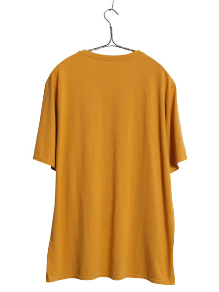 パタゴニア キャプリーン 半袖 Tシャツ メンズ L / アウトドア ストレッチ アンダーシャツ カットソー インナー スムース 素材 マスタード