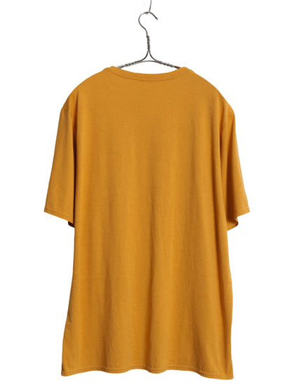 パタゴニア キャプリーン 半袖 Tシャツ メンズ L / アウトドア ストレッチ アンダーシャツ カットソー インナー スムース 素材 マスタード