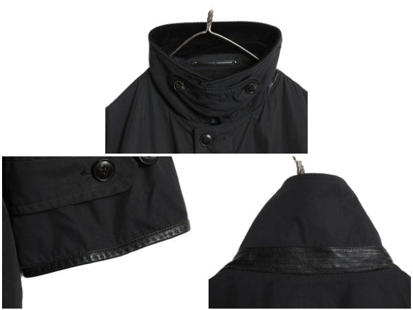 00s ポロ ラルフローレン ナイロン ハーフ コート メンズ XXL / オールド ハンティング ジャケット フルジップ ジャンパー 大きいサイズ 黒