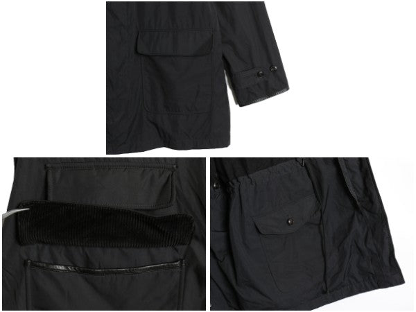 00s ポロ ラルフローレン ナイロン ハーフ コート メンズ XXL / オールド ハンティング ジャケット フルジップ ジャンパー 大きいサイズ 黒