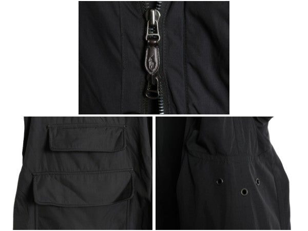 00s ポロ ラルフローレン ナイロン ハーフ コート メンズ XXL / オールド ハンティング ジャケット フルジップ ジャンパー 大きいサイズ 黒