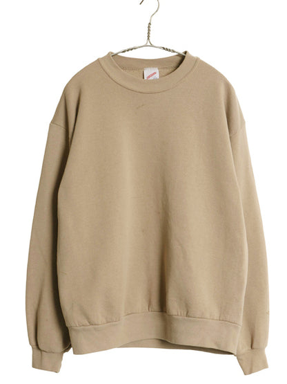 90s USA製 ジャージーズ 無地 スウェット メンズ レディース L / オールド 裏起毛 トレーナー ラッセル クルーネック ソリッド ブランク 