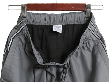 00s ☆ オールドネイビー リフレクター ナイロン ショート パンツ メンズ M / 古着 GAP Y2K テック ベルト付き ライン入り ギミック グレー