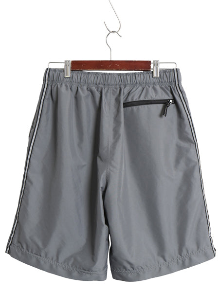 00s ☆ オールドネイビー リフレクター ナイロン ショート パンツ メンズ M / 古着 GAP Y2K テック ベルト付き ライン入り ギミック グレー