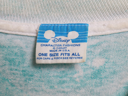 80s USA製 ミッキー オールオーバー プリント Tシャツ メンズ レディース XL 程 ヴィンテージ キャラクター ディズニー 総柄 大きいサイズ