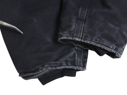 US企画 カーハート ダック シエラ ジャケット メンズ L / ワーク フルジップ フード パーカー 裏 ボア パイル フリース ブルゾン ネイビー