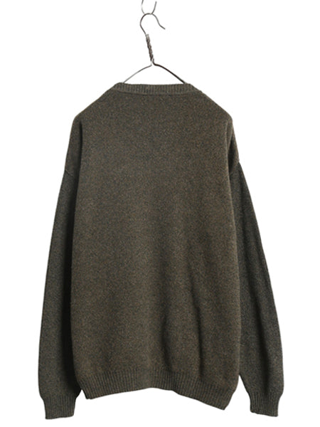 90s USA製 セントジョンズベイ アーガイル ニット セーター メンズ XL / 古着 オールド コットン アクリル 総柄 長袖ニット 大きいサイズ