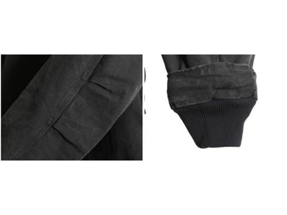 US企画 カーハート モックネック 裏 ボア ダック ジャケット メンズ M / CARHARTT ワーク パイル フリース フルジップ ブルゾン ブラック