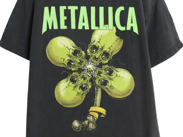 00s ★ メタリカ パスヘッド スカル イラスト プリント Tシャツ メンズ L / オールド オフィシャル 当時物 バンド ロック メタル 黒 GIANT