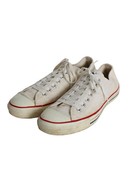90s USA製 ★ コンバース オールスター ローカット US 9 1/2 28cm / オールド アメリカ製 Converse ALLSTAR スニーカー ナチュラル 靴 白