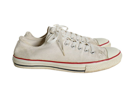 90s USA製 ★ コンバース オールスター ローカット US 9 1/2 28cm / オールド アメリカ製 Converse ALLSTAR スニーカー ナチュラル 靴 白